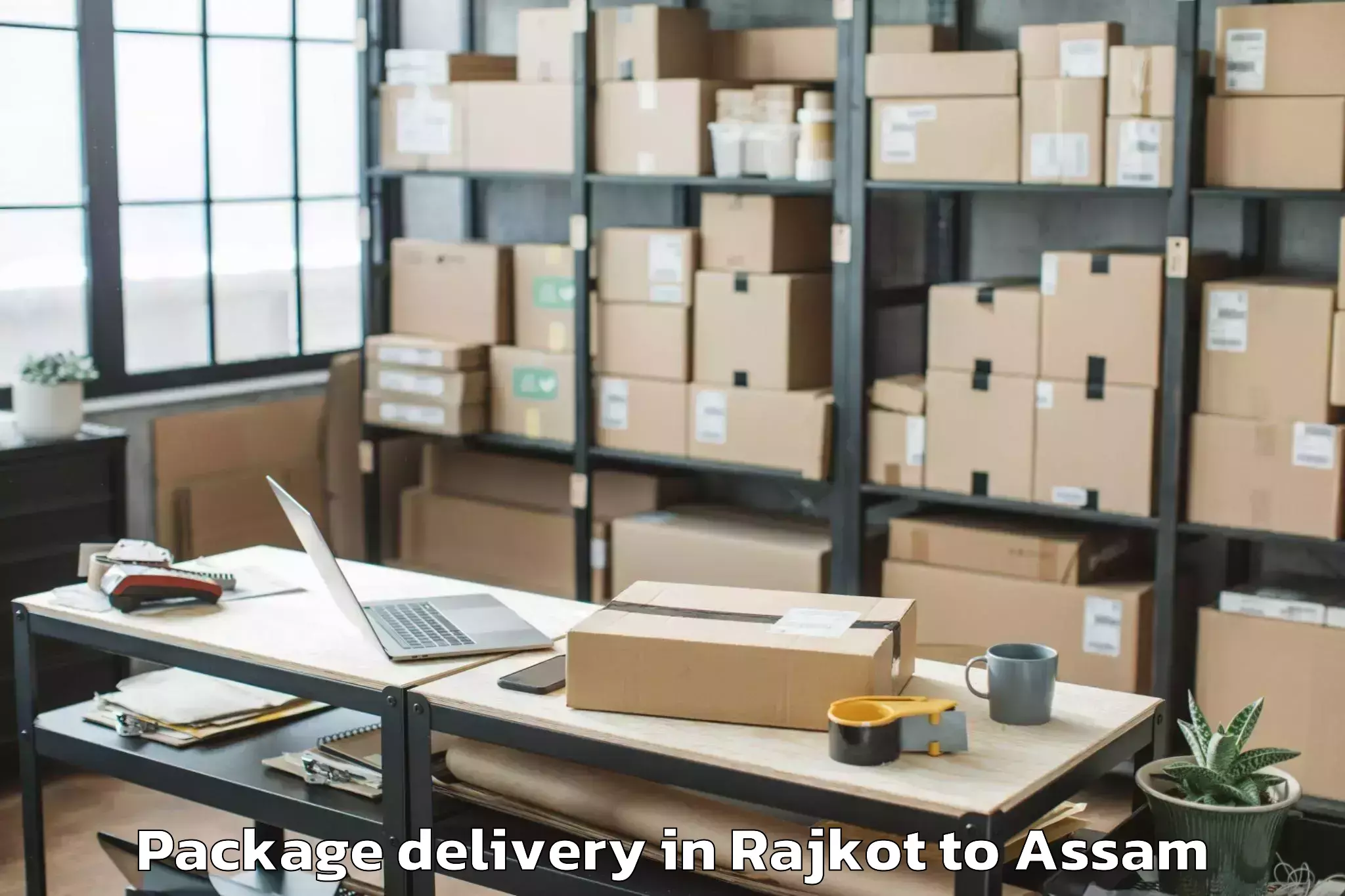 Hassle-Free Rajkot to Kharupetia Package Delivery